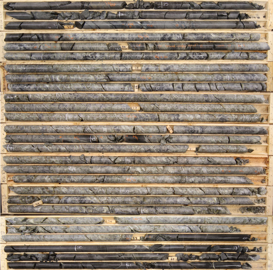 Figure 1: Spodumene Intersection in Drill Hole AW-23-01 (from 24.1 metres to 61.5 metres)