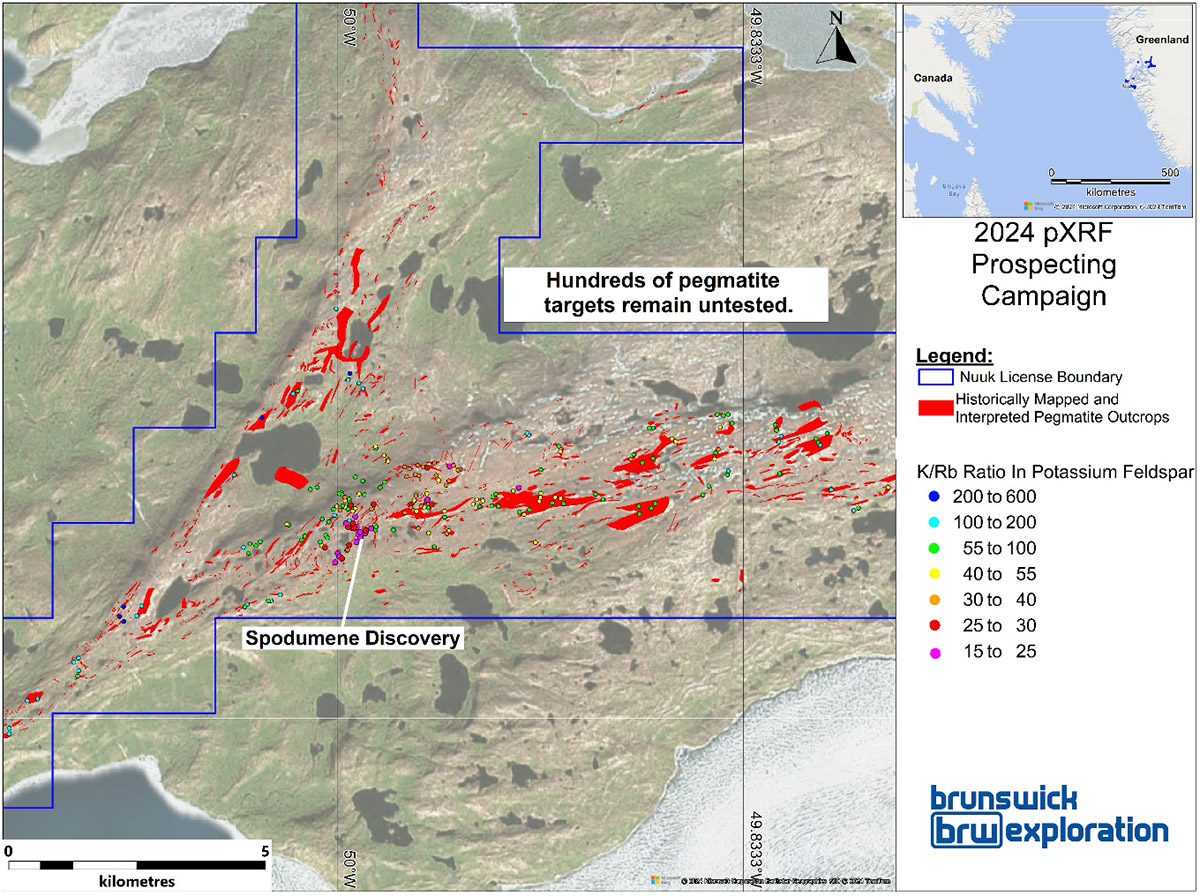 Figure 4: Evolved Pegmatites at Ivisaartoq