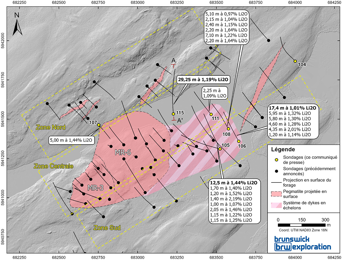 Figure 1 : Zone centrale du projet Mirage