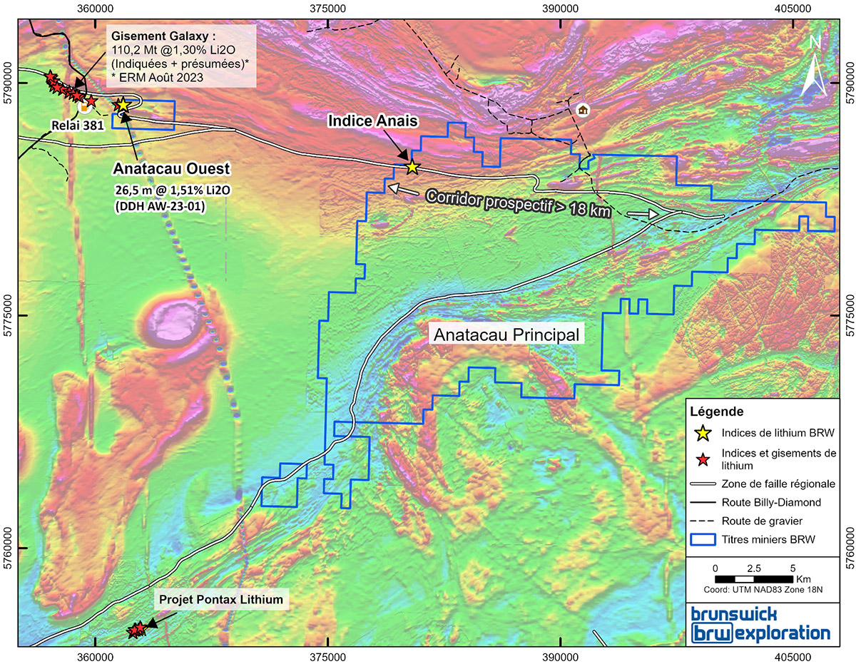 Figure 2 : Carte régionale des projets Anatacau Principal et Anatacau Ouest