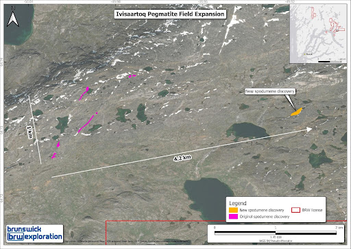 Brunswick Exploration Doubles Extent of Lithium Corridor at Nuuk Lithium Project